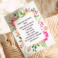 The Works Of Jane Austen Postcard