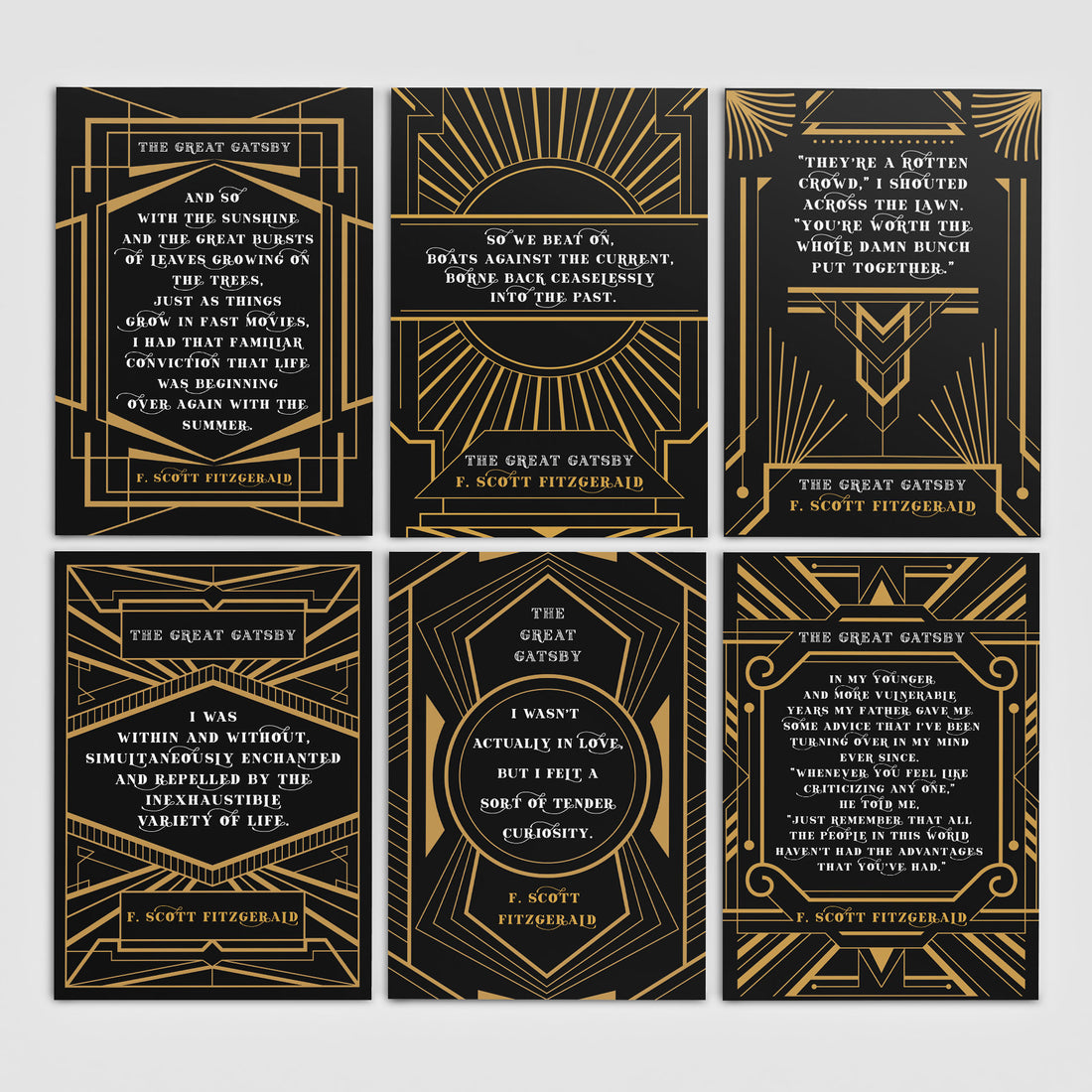 The Great Gatsby Postcard Set