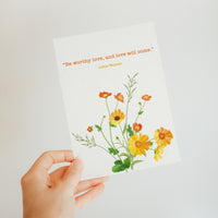 Little Women - 'Be Worthy Love' Postcard