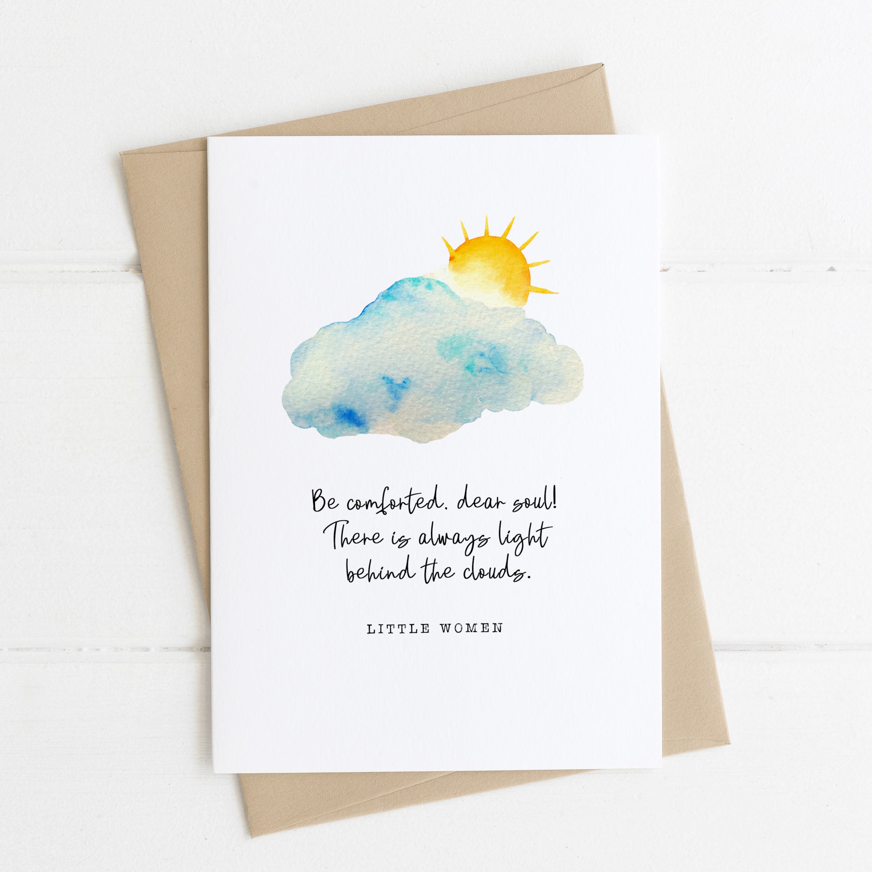 Little Women - 'Be Comforted Dear Soul' Literary Quote Card – Quote and  Quill