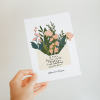 Alfred, Lord Tennyson - 'If I Had A Flower' Postcard