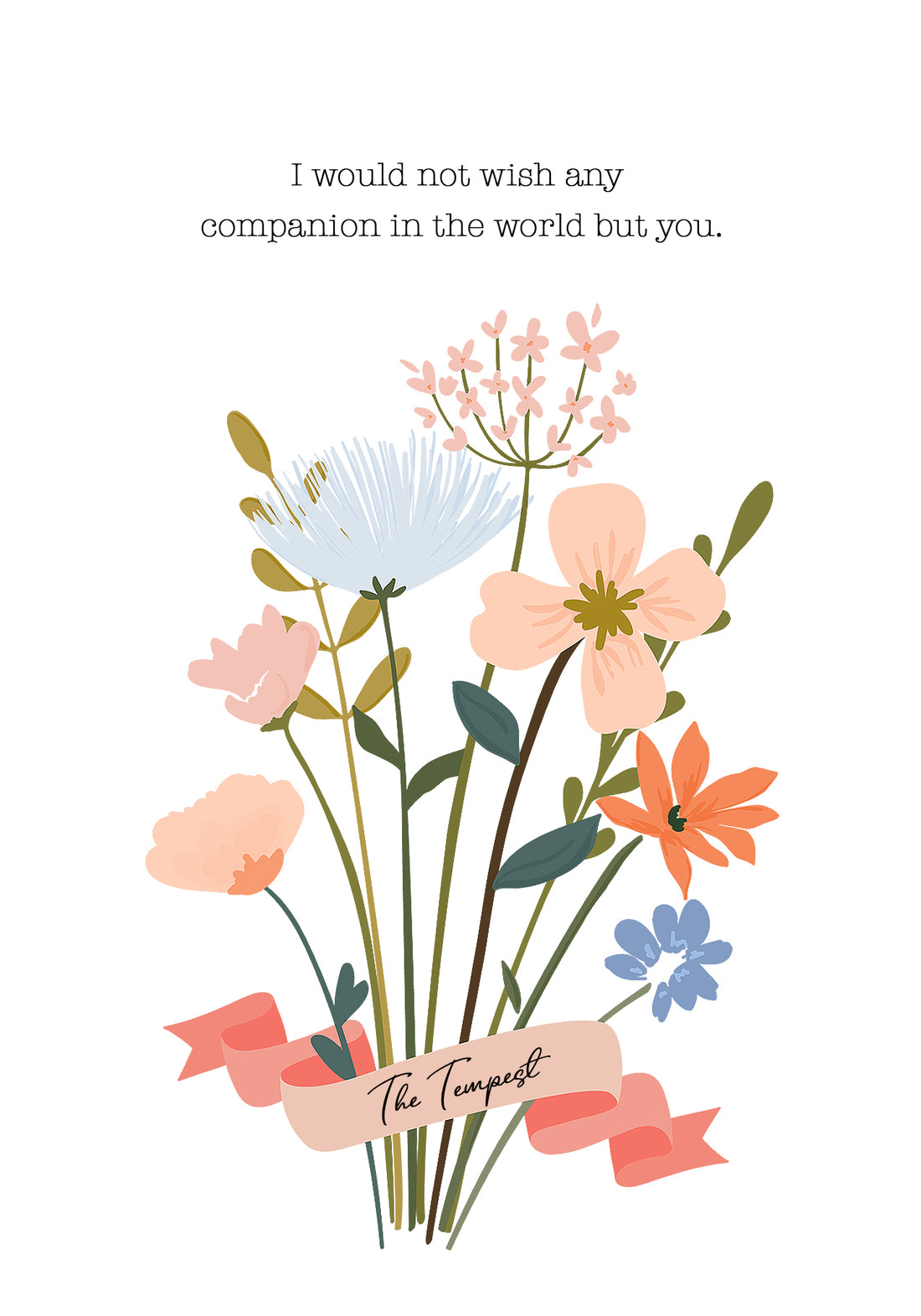 Shakespeare - The Tempest Literary Card