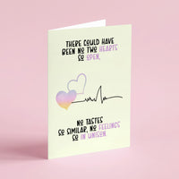 Jane Austen - 'Two Hearts So Open' Card