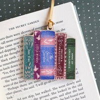 Classic Women Of Literature Book Stack Wooden Decoration