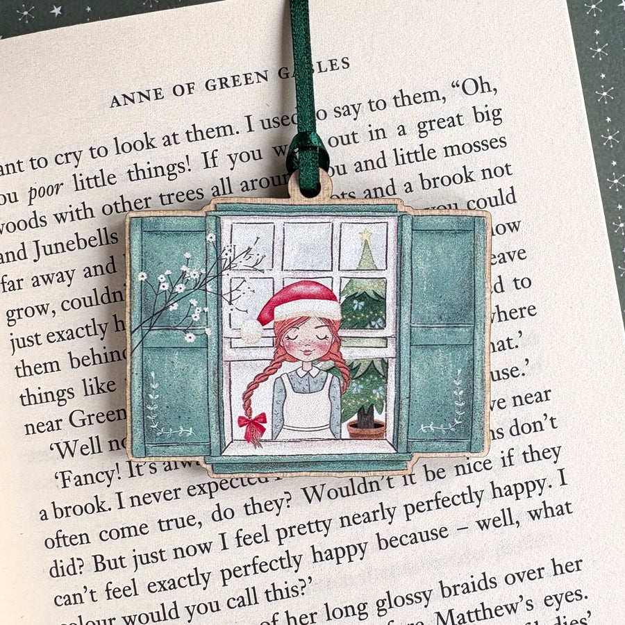 Anne of Green Gables Wooden Christmas Tree Decoration