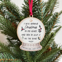A Christmas Carol Wooden Tree Decoration