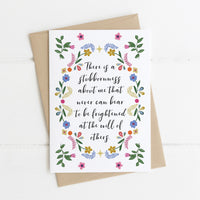 Pride and Prejudice - 'There Is A Stubbornness About Me' Literary Quote Card