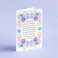 Anne of Avonlea - 'Simple Little Pleasures' Literary Quote Card