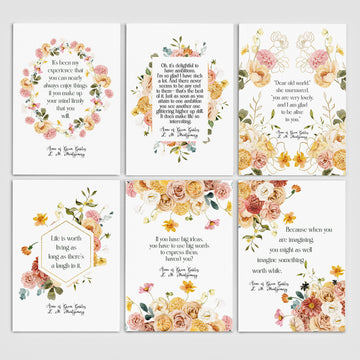 Anne of Green Gables Floral Postcards