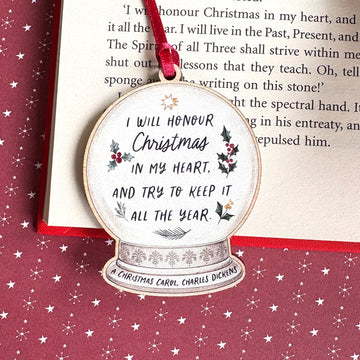 A Christmas Carol Wooden Tree Decoration