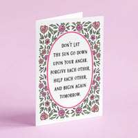 Little Women - 'Begin Again Tomorrow' Literary Quote Card