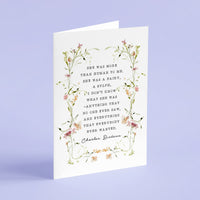 David Copperfield - 'She Was More Than Human To Me' Literary Quote Card