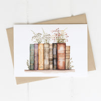 Charles Dickens Book Stack Card