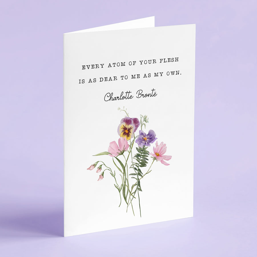 Jane Eyre - 'Every Atom Of Your Flesh' Literary Quote Card