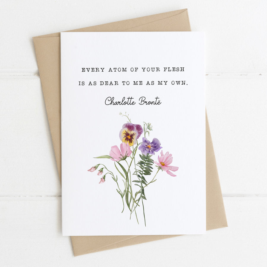 Jane Eyre - 'Every Atom Of Your Flesh' Literary Quote Card