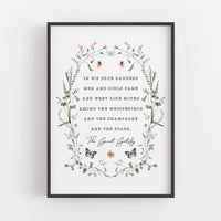 The Great Gatsby - 'Like Moths Among The Whisperings' Literary Print