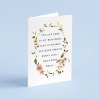 Great Expectations - 'You Are Part Of My Existence' Literary Quote Card