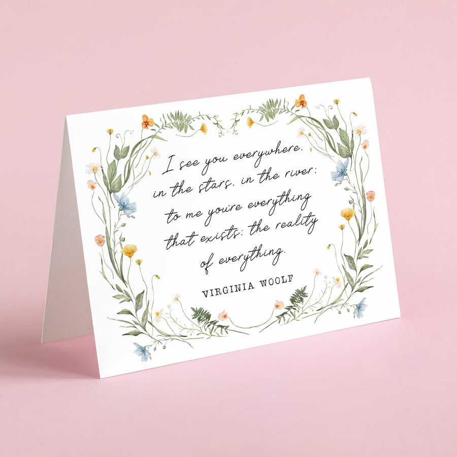 Night and Day - 'I See You Everywhere' Literary Quote Card