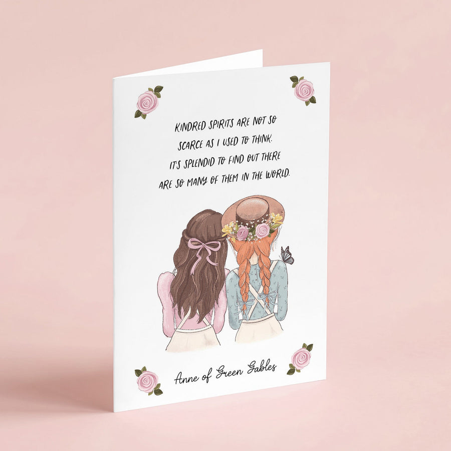 Anne of Green Gables - 'Kindred Spirits' Literary Quote Card