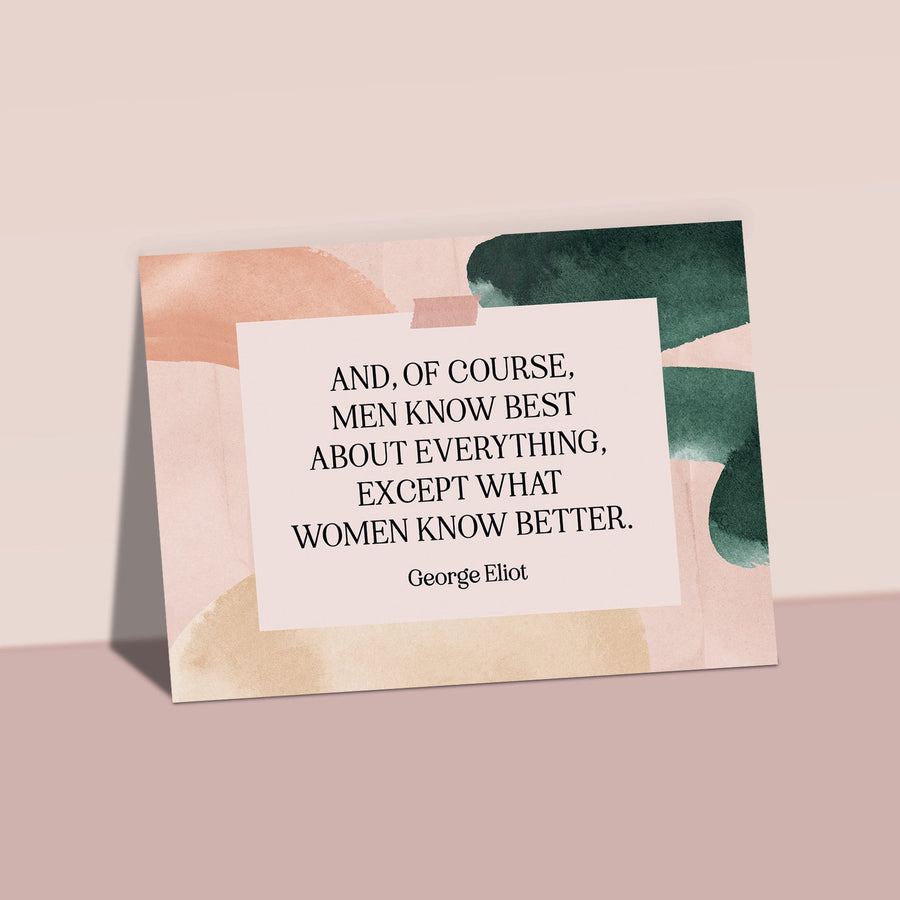 Middlemarch - 'What Women Know Better' Postcard