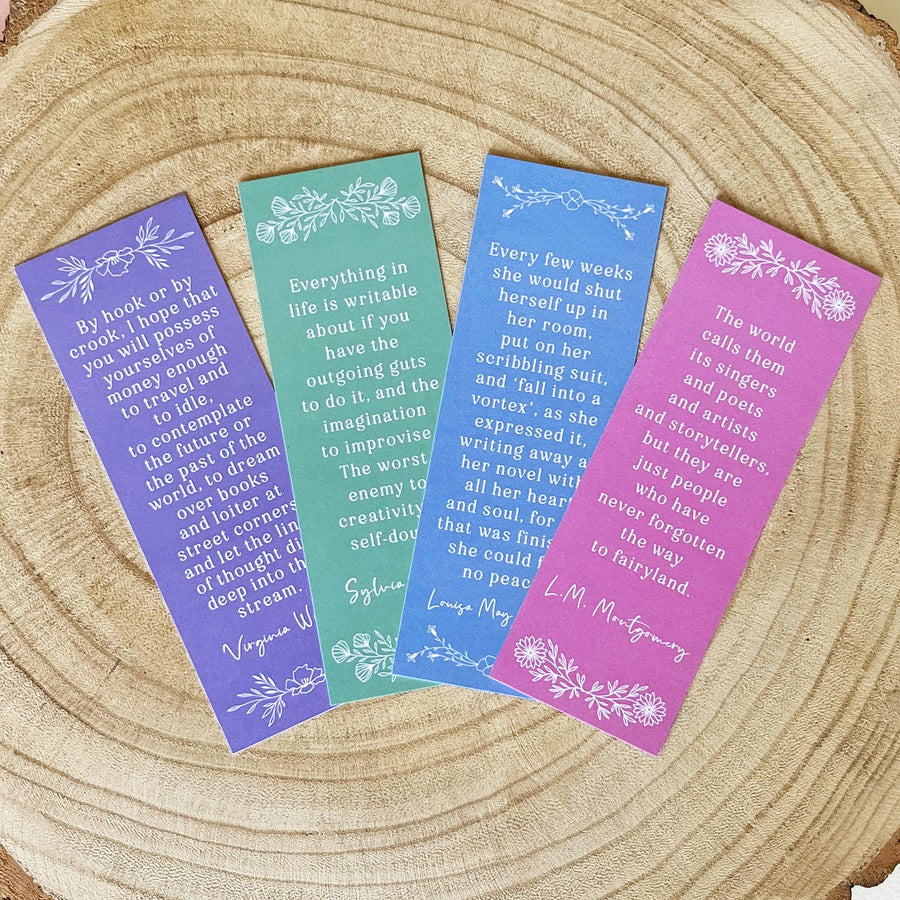 Quotes By Influential Women Authors Bookmarks