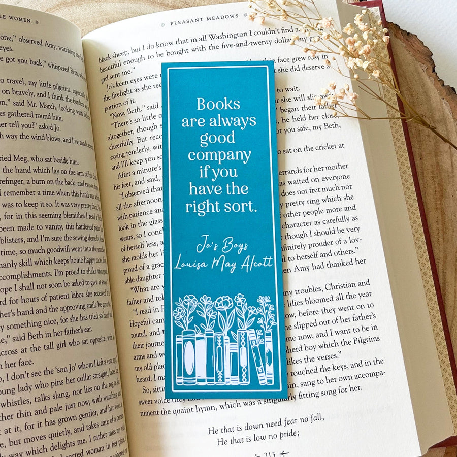 Jo's Boys - 'Books Are Always Good Company' Bookmark