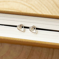 Pride and Prejudice - 'How Ardently I Admire and Love You' Heart Stud Earrings