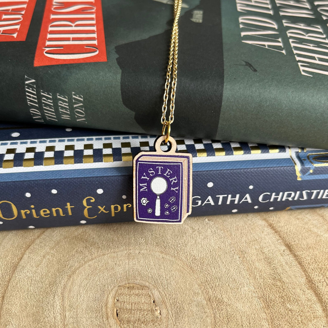 The Mystery Reader Book Necklace