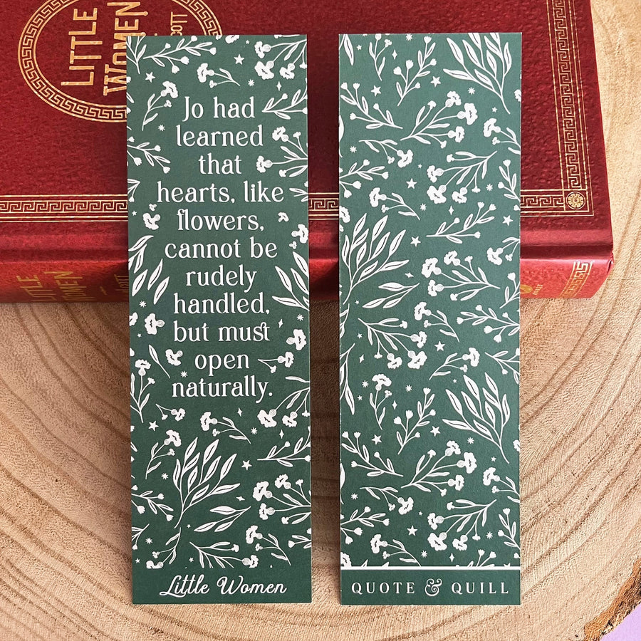 Little Women - 'Hearts Like Flowers' Bookmark