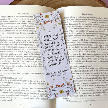 Northanger Abbey - 'If Adventures Will Not Befall A Young Lady' Bookmark