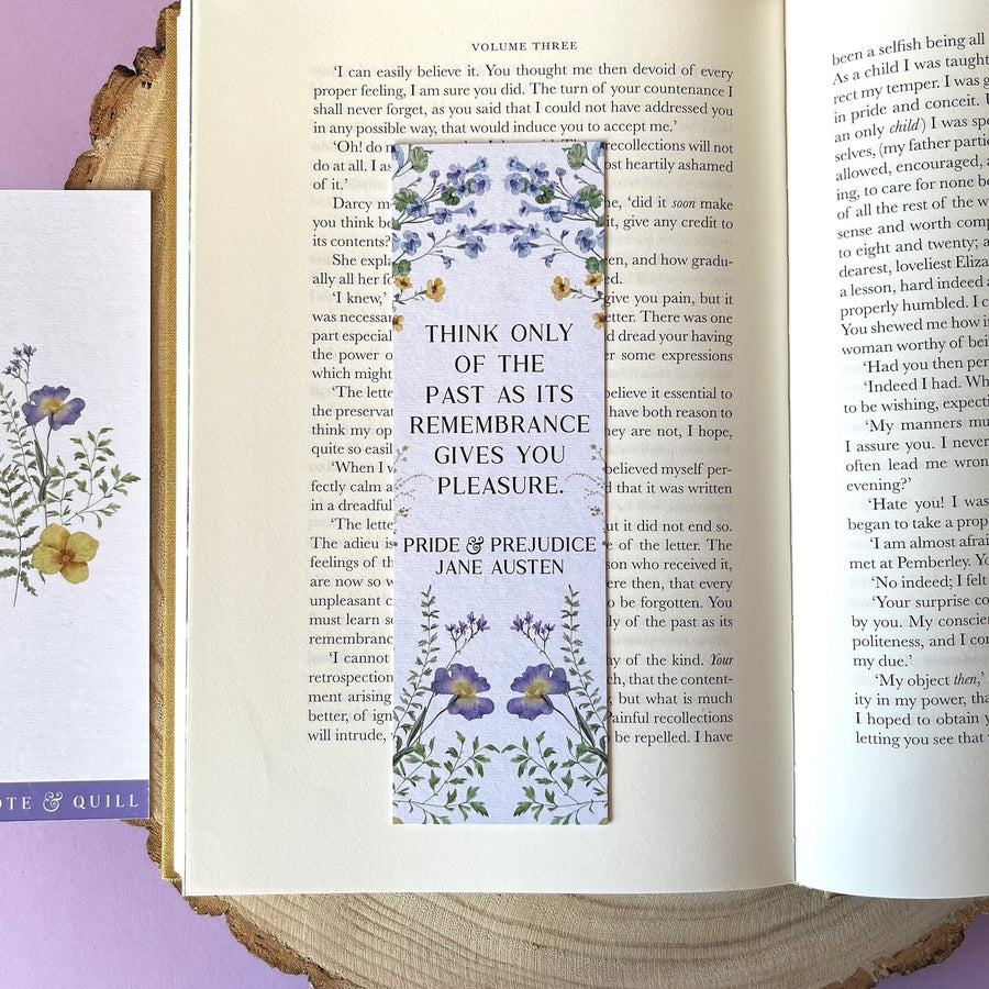 Pride and Prejudice - 'Think Only Of The Past' Bookmark