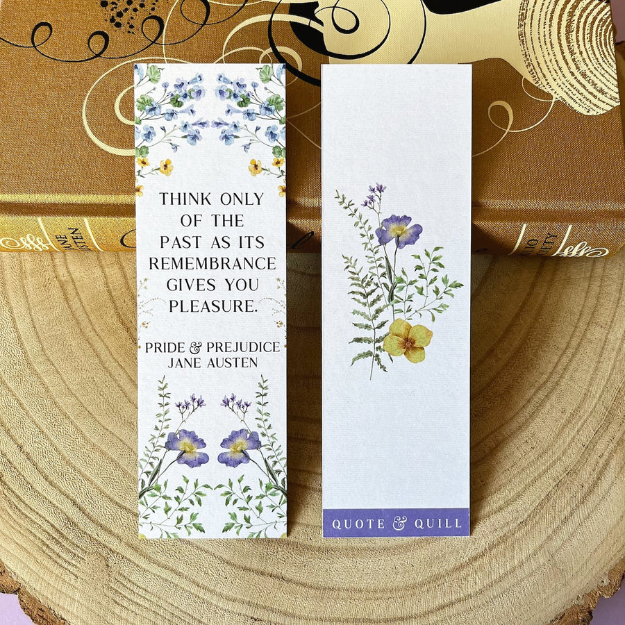 Pride and Prejudice - 'Think Only Of The Past' Bookmark