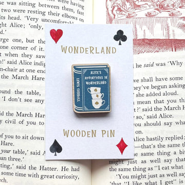 Alice's Adventures In Wonderland Wooden Pin