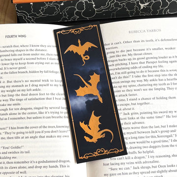 Flying Dragons Foil Bookmark