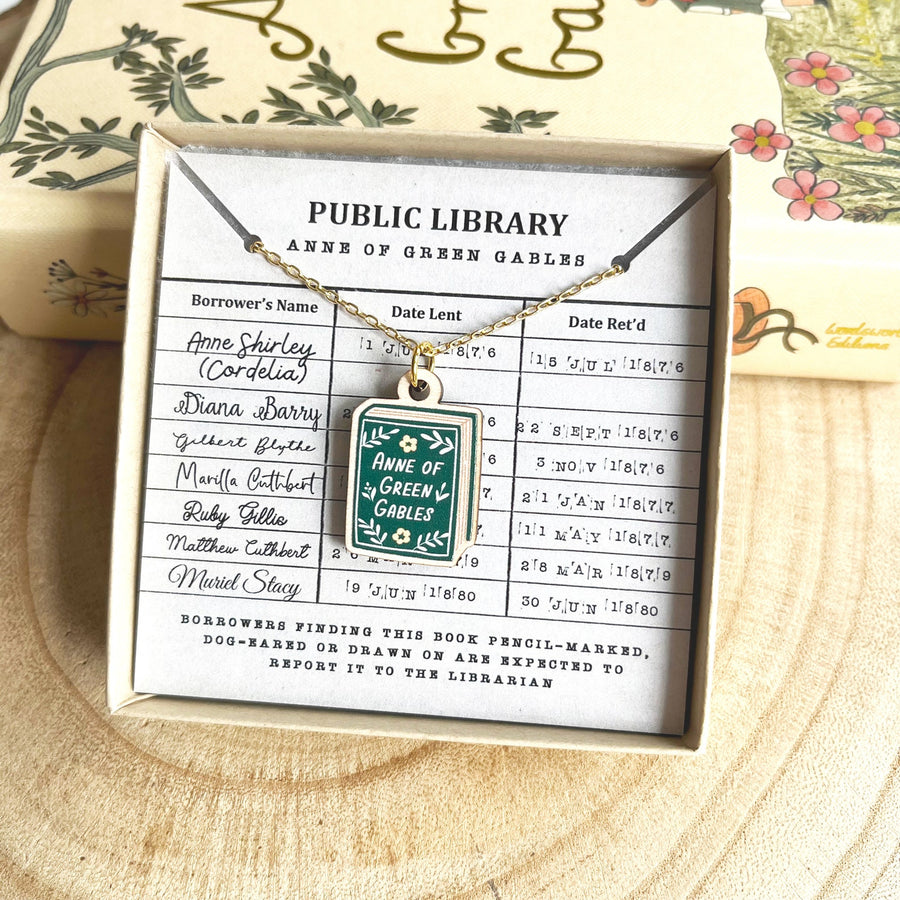 Anne of Green Gables Book Necklace