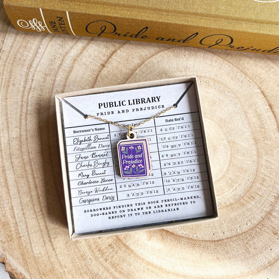 Pride and Prejudice Book Necklace