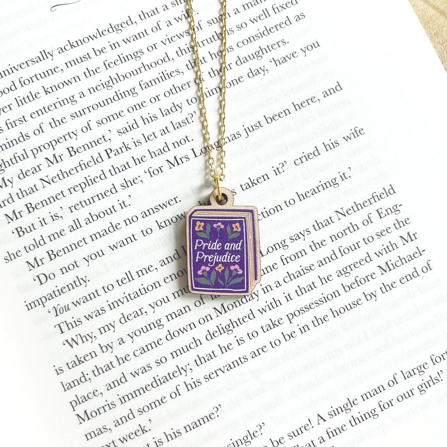 Pride and Prejudice Book Necklace