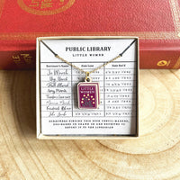 Little Women Book Necklace