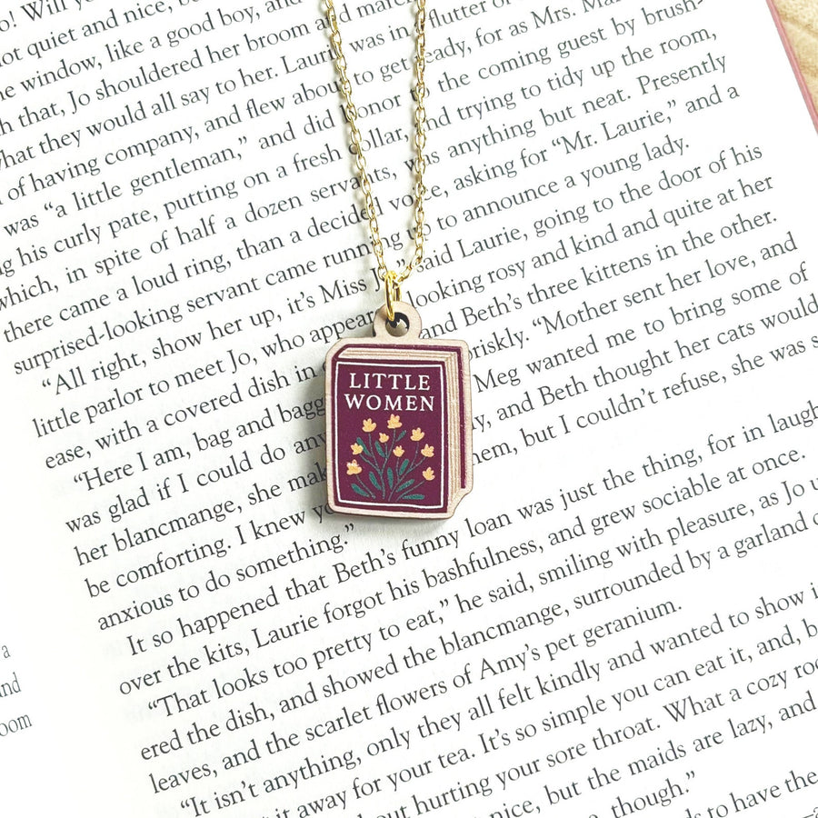 Little Women Book Necklace