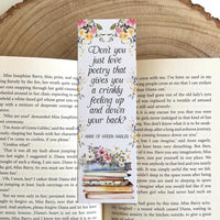 Anne of Green Gables - 'Just Love Poetry' Bookmark