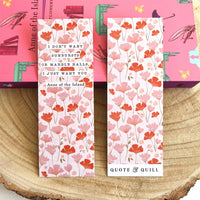 Anne Of The Island - 'I Just Want You' Bookmark