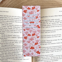 Anne Of The Island - 'I Just Want You' Bookmark