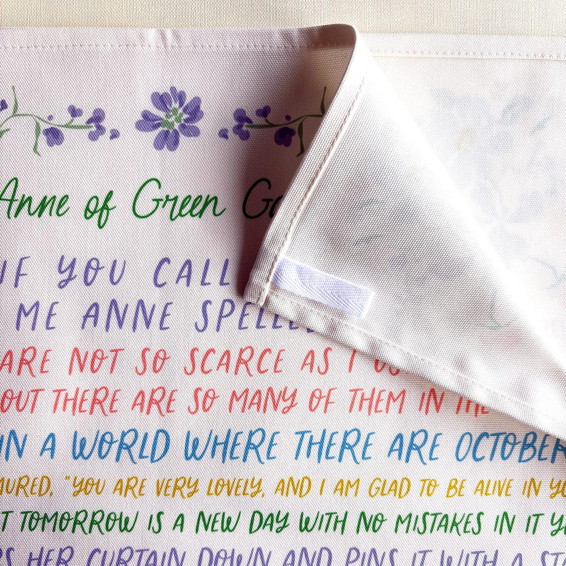 Anne of Green Gables Quotes Tea Towel