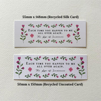 The Age of Innocence - 'You Happen To Me All Over Again' Bookmark