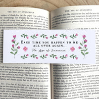 The Age of Innocence - 'You Happen To Me All Over Again' Bookmark