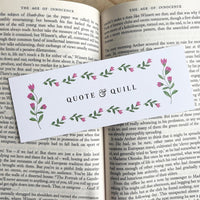 The Age of Innocence - 'You Happen To Me All Over Again' Bookmark