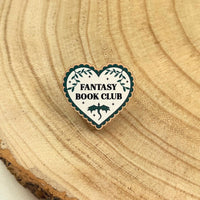 Fantasy Book Club Wooden Pin