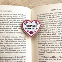 Romance Book Club Wooden Pin