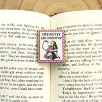 Curiouser and Curiouser - Alice's Adventures In Wonderland Wooden Pin