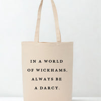 Always Be A Darcy Recycled Cotton Tote Bag